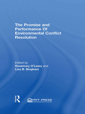 cover image of Promise and Performance of Environmental Conflict Resolution